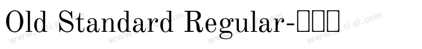 Old Standard Regular字体转换